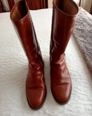 Botas de piel marrones talla 41