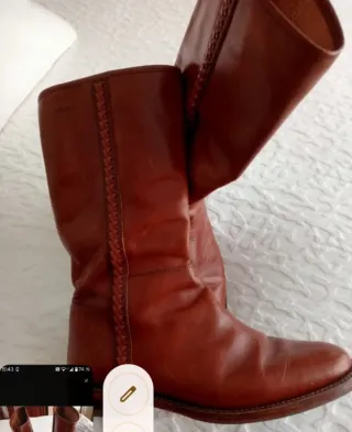 Botas de piel marrones talla 41