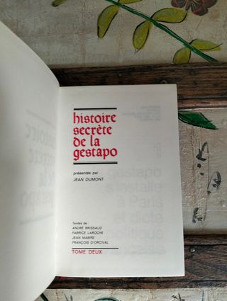 2 Libros Historia Ocupación Gestapo