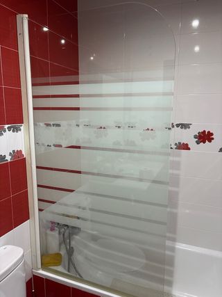 Mampara de bañera de cristal