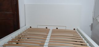 Canapé abatible 140x200 cm Blanco