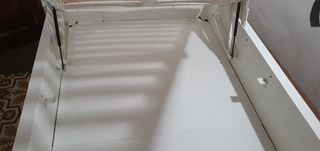 Canapé abatible 140x200 cm Blanco