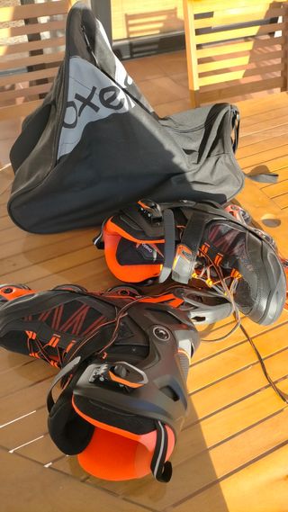 Patines Oxelo Hombre Negro/Naranja