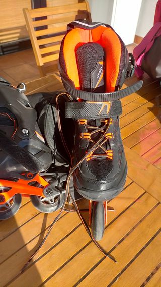 Patines Oxelo Hombre Negro/Naranja
