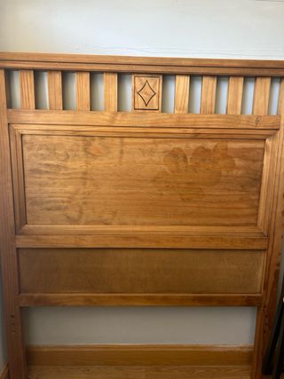 Cabecero pino cama 90cm