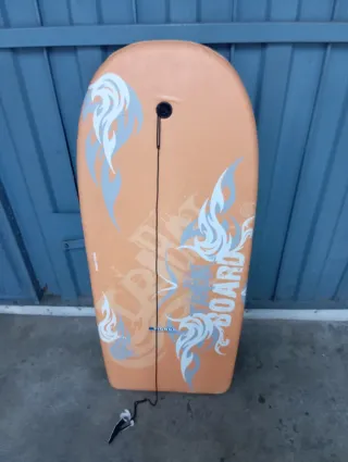 Tabla Bodyboard Naranja con Leash