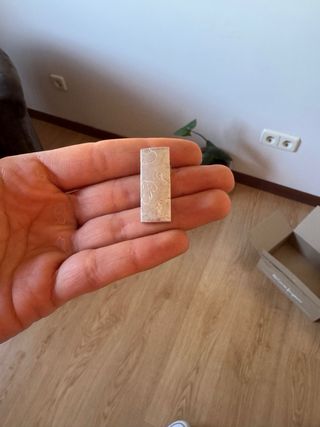 Colgante Tous Plata rectangular