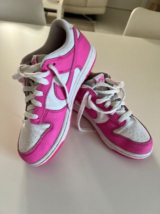 Nike Dunk Bambina Tg 34 Rosa/Bianco