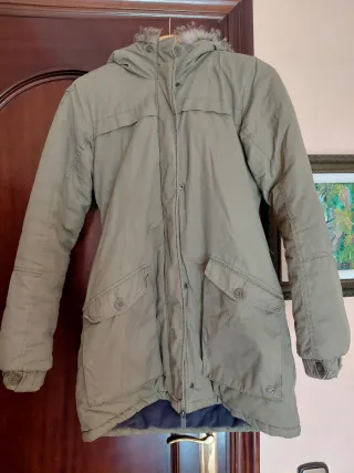 Parka mujer verde militar