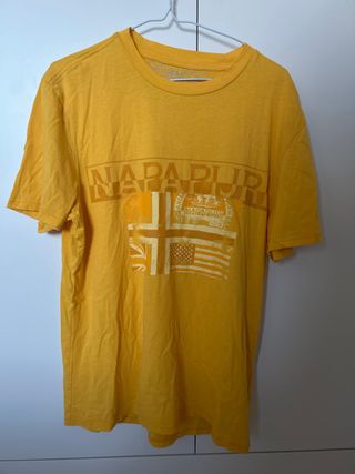 Camiseta Napapijri Amarilla Talla M