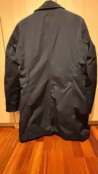 Gabardina Zara Azul Hombre