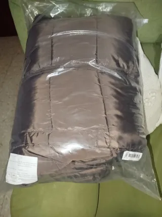 Chaquetón largo mujer marrón