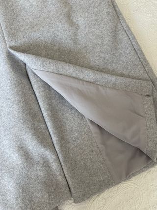 Abrigo oversize gris Zara 