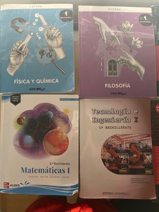 Libros de texto 1º de BACH
50€ todo el pack 