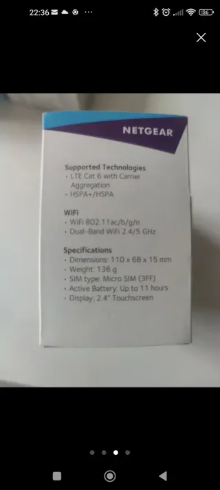 Netgear Nighthawk M1 4GX Router Móvil LTE