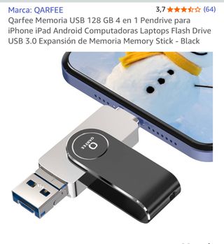 QARFEE USB 128GB 4 en 1 Pendrive