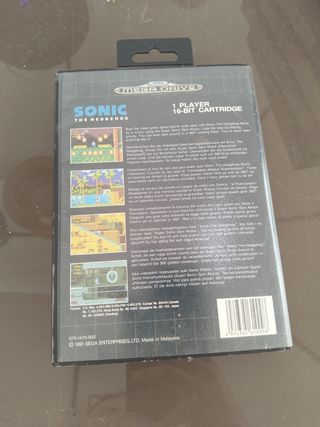 Juego Sega Mega Drive Sonic The Hedgehog