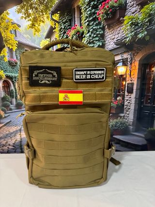 Mochila Táctica Militar 40L Beige nueva senderismo