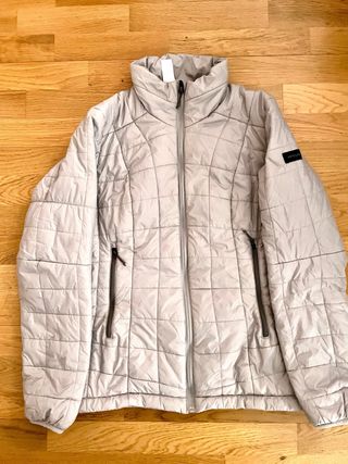 Plumas Decathlon mujer gris