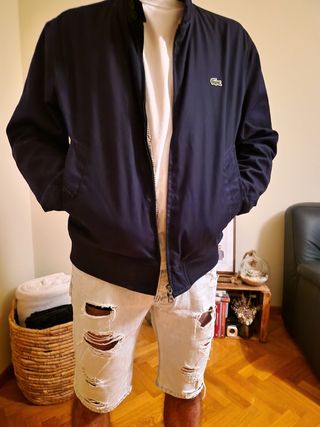 Cazadora bomber Lacoste azul hombre