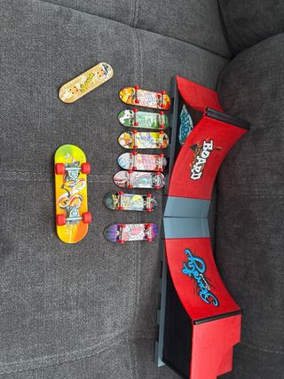 Conjunto Skate Mesa Rampa Fingerboard