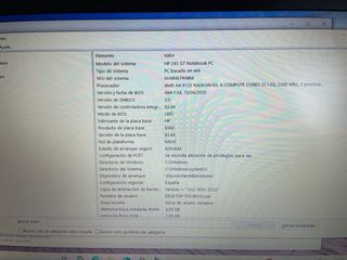 Portátil HP 257 G7 Gris/Plata