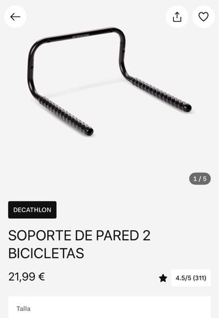 Soporte Bicicleta Decathlon