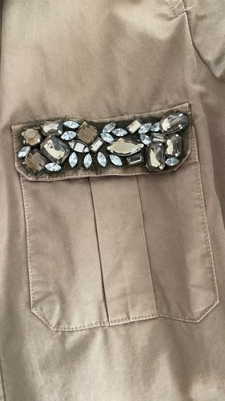 Sobrecamisa Zara pedrería