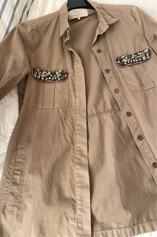 Sobrecamisa Zara pedrería