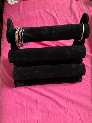 Soporte Joyería Pulseras y Relojes Negro