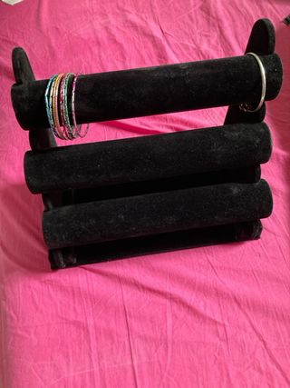 Soporte Joyería Pulseras y Relojes Negro