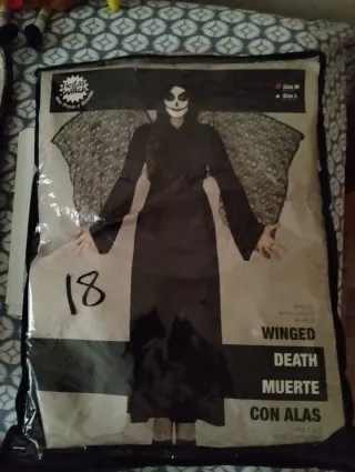 Disfraz Muerte con Alas Talla M