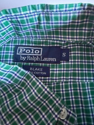 Camisa Polo Ralph Lauren cuadros verde