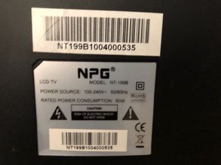 Televisor NPG Negro
