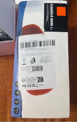 Altavoz Bluetooth Charge Mini 3+