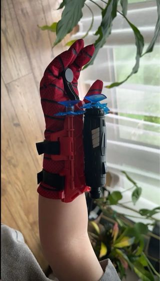Guante spiderman lanza telaraña  Héroe Rojo regalo