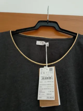 Camiseta gris mujer