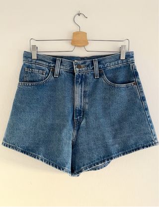 Levi's Mom Shorts Tiro Alto