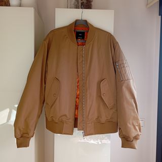 Chaqueta Bomber Camel Mango Mujer