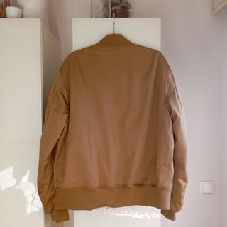 Chaqueta Bomber Camel Mango Mujer