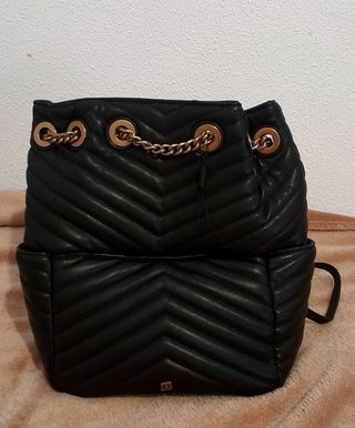 Mochila negra Latouche acolchada
