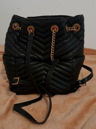 Mochila negra Latouche acolchada