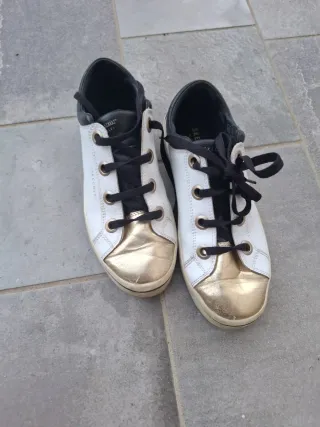 Sneakers Skechers Donna Oro/Bianco Tg. 38