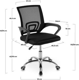 Silla de oficina escritorio NUEVA gaming negra