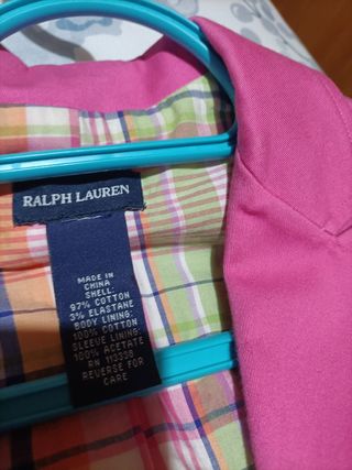 Chaqueta Ralph Lauren Mujer Rosa Talla XS