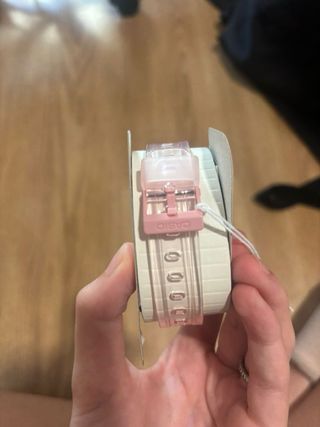 Reloj Casio F-91W Rosa Nuevo