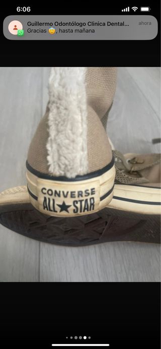 Botas Converse Talla 36.5 Beige