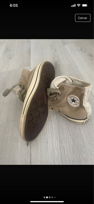 Botas Converse Talla 36.5 Beige