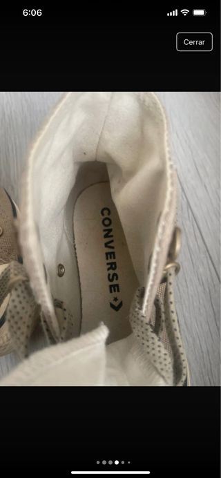 Botas Converse Talla 36.5 Beige