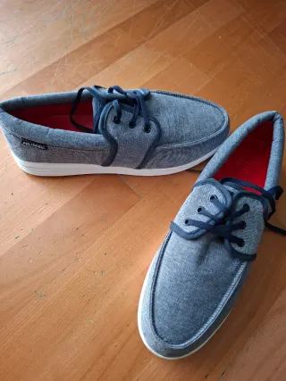 Deportivas Polinesia Azul y Rojo